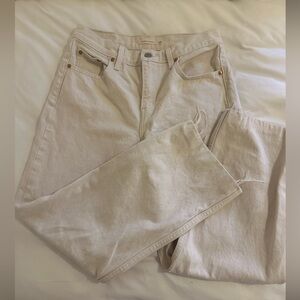 Cream Denim Jeans